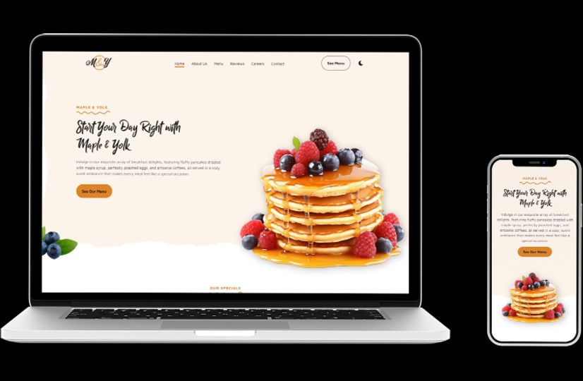 A computer screen showing a website preview