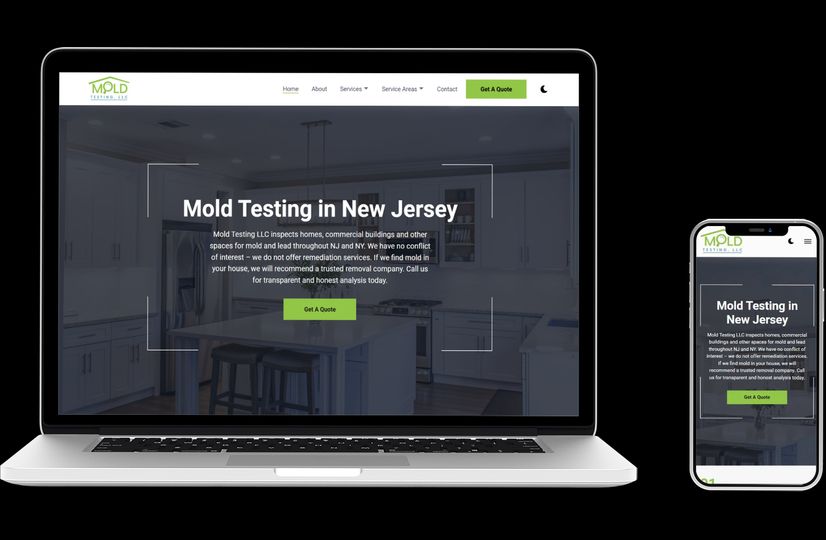 A computer screen showing a website preview